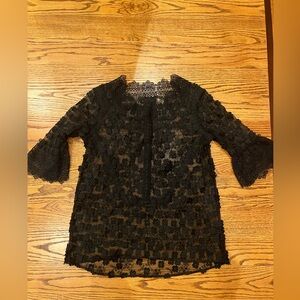 elie tahari top medium black